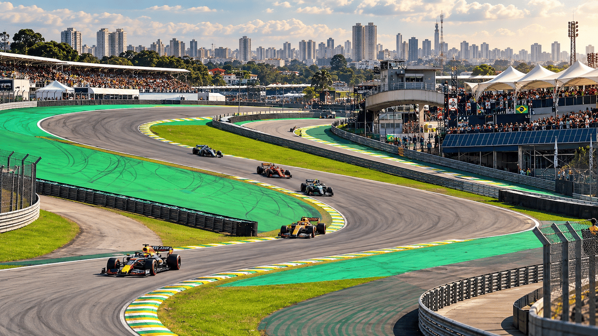 Interlagos S-Curve Race Panorama